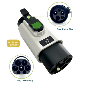 New 32A chống thả <span class=keywords><strong>3</strong></span>-giai đoạn 7.4kW sạc xe hơi cho EV j1772 loại <span class=keywords><strong>1</strong></span> nữ cắm chuyển đổi sang <span class=keywords><strong>GB</strong></span>/T nữ EV Adapter cho BYD ID 4/6 EV - Product Image 1