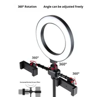 Selfie Anneau Lumière Trépied Support Téléphone LED Téléphone Anneau Lumière Maquillage Vidéo Enregistrement Photographie Cercle Éclairage Téléphones Portables