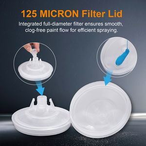 Sơn dùng một lần ly cho <span class=keywords><strong>HVLP</strong></span> và lvlp súng phun, trộn & sơn súng phun cup 20 ounce 600 ml Kit - Product Image 4