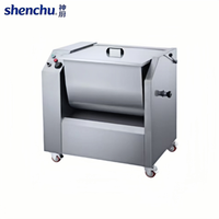Nouvelle machine à mélanger la pâte et la viande horizontale multifonctionnelle commerciale en acier inoxydable, 2200W, vitesse réglable