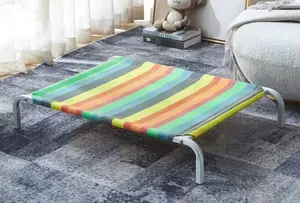 Cama de verano para mascotas, cama para mascotas desmontable y lavable fuera del suelo, cama para mascotas elevada para perros grandes en las cuatro estaciones