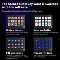Teclado para Juegos con Pantalla LCD de 15 Teclas, Controlador de Juegos, Teclado Personalizado para Windows/Mac/Android/iOS