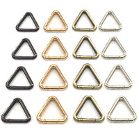 Boucle à ressort triangulaire réglable en alliage de zinc, écologique, étanche et durable, multicolore, pour sacs à main DIY