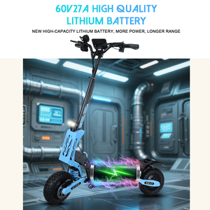 Trottinette à deux roues pliable 60V 5600W 27Ah avec une autonomie de 40-60 km et une vitesse de 75 km/h pour adultes GT08 Design pliable - Product Image 4
