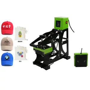 Auto Open Function Baseball Hat Heat Press 2 IN 1 T-shirts Label LOGO Cap Sublimation Transfer Machine