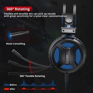 Auricular con cable USB2.0 GRANDE del controlador, auricular para juegos con cable, auricular para juegos 7.1 computadora PC - Product Image 2