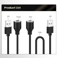 Connecteur magnétique rond mâle et femelle 12V 2A Câble magnétique USB Pogopins de charge
