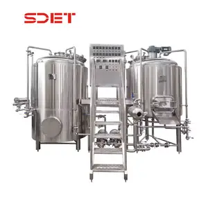 10bbl direct fire gas heated 2 vessel beer vat micro brewery 10 bbl brewing system