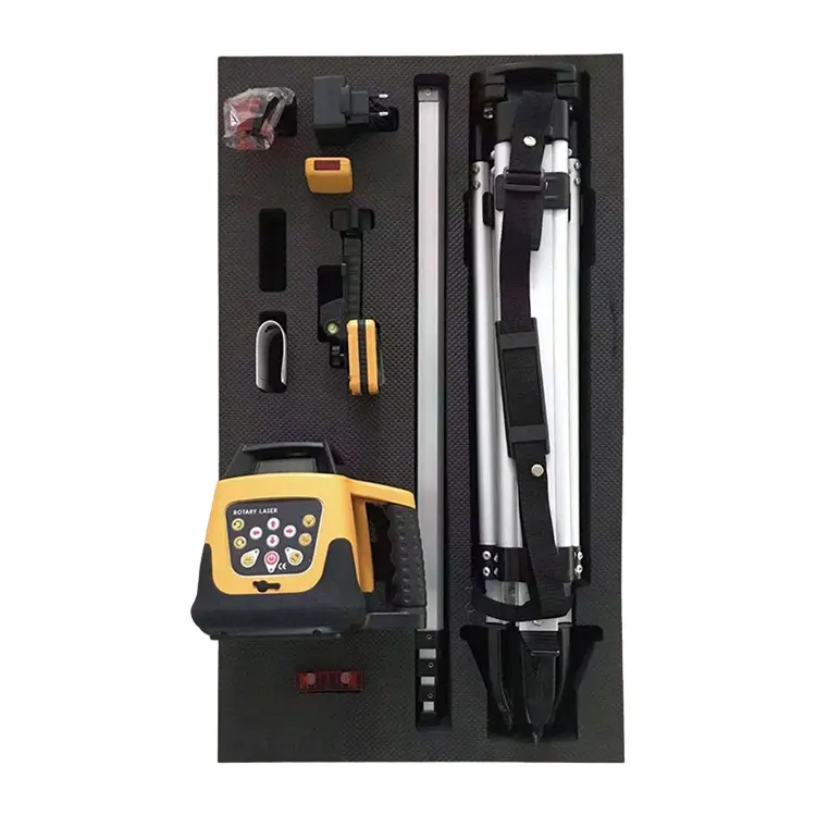 Línea de Cruz Roja de construcción, kit de nivel láser ajustable de nivelación automática rotativa 360, gran oferta