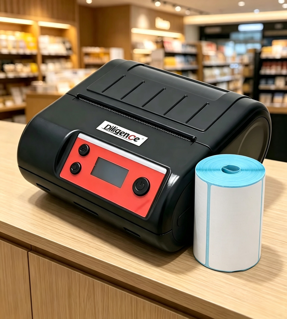 80mm 3 Inch Mini Portable Mobile Thermal Receipt Printer for IOS Android Handheld Label Printer with Battery in Stock