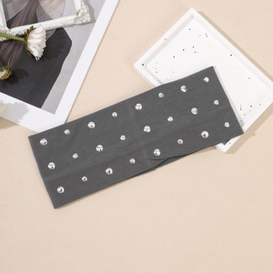 HZO-25110 nouveau clou perle bandeau de cheveux couleur unie lavage visage pression cheveux bandeaux sport groupé cheveux coiffures - Product Image 4