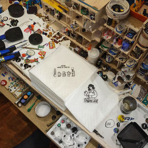 Tùy Chỉnh Dùng Một Lần 2-Ply Vàng Giấy Khăn Ăn Gấp Phong Cách Với Logo In Cho Đám Cưới Và Những Dịp Đặc Biệt Cocktail Đảng Túi - Product Image 4