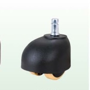 Furniture Caster 2 Inch PU Wheel Silent <b>Swivel</b> Threaded Stem 60mm Height Plain Bearing Modern Design - Product Image 1