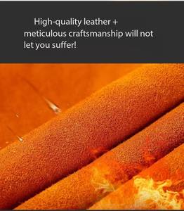 Vêtements de travail de soudage électrique résistants à la chaleur pour hommes en cuir de vache véritable - Product Image 6