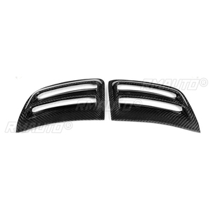 Couvre-prise d'air latérale de pare-chocs avant en fibre de carbone véritable (2 pièces) pour Mercedes Benz W204 C63 AMG 2008 2009 2010 2011 - Product Image 6