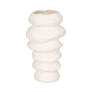Vaso in ceramica ondulato e impilabile per soggiorno, centrotavola per decorazioni domestiche - Product Image 3