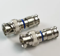Connecteur de compression BNC de haute qualité pour câble coaxial RG6 Construction en laiton massif avec broches 1P pour applications RF