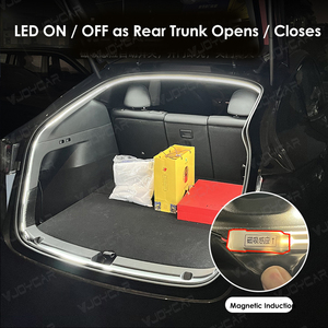 VJOYCAR Tira de Luz LED de Silicona para Maletero, para Tesla Model Y <span class=keywords><strong>2021</strong></span>-2026 y Model 3, Lámparas Flexibles de Goma RGB, Luz de Decoración Exterior - Product Image 3