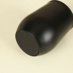 <b>Custom</b> Logo 360Ml 12Oz Double Walled Inner Plastic Egg Shape <b>Cup</b> Outer Stainless Steel Travel Coffee Mugs Wine Tumbler - Product Image 4
