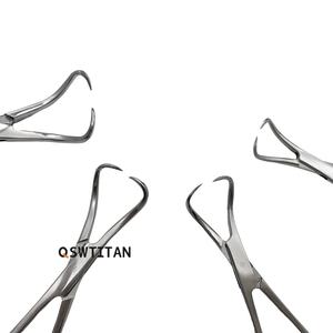 Pinset gigi kain handuk penjepit tang 9/11/14/16cm tang runcing instrumen mikro baja tahan karat - Product Image 4