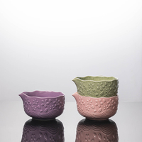 Ensemble de thé matcha de style Japandi en cinq pièces, poterie en céramique, qualité alimentaire, résistant à la chaleur, écologique, pour usage domestique, bol à matcha personnalisable