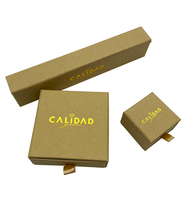 Boîte cadeau de luxe personnalisée en carton rigide avec tiroir coulissant pour bijoux, impression de logo sur mesure, vente en gros