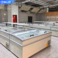 Congélateur coffre, réfrigérateur profond, congélateur sans givre, unité de présentation pour supermarché, approvisionnement en gros