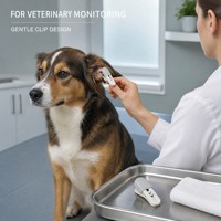 Clip de sonde d'oxymètre de pouls pour animaux de compagnie, pour surveillance vétérinaire, conception de clip doux