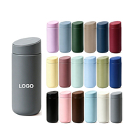 Mug isotherme en acier inoxydable 304, 450 ml, bouteille d'eau portable à double paroi sous vide avec couvercle coulissant, cadeaux d'affaires 6-12, enfants