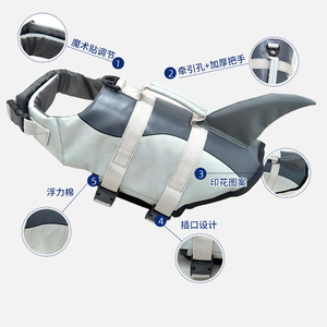 Gilet <span class=keywords><strong>de</strong></span> sauvetage <span class=keywords><strong>pour</strong></span> animaux <span class=keywords><strong>de</strong></span> compagnie <span class=keywords><strong>pour</strong></span> la natation, la navigation <span class=keywords><strong>de</strong></span> plaisance, gilet <span class=keywords><strong>de</strong></span> sauvetage <span class=keywords><strong>pour</strong></span> requin avec flottabilité, maillots <span class=keywords><strong>de</strong></span> bain <span class=keywords><strong>pour</strong></span> chiens <span class=keywords><strong>de</strong></span> petite et moyenne taille - Product Image 3