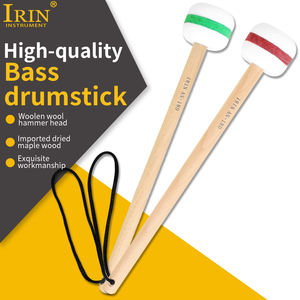 Accesorios para instrumentos de percusión IRIN OEM Sound Loud Felts Bass <span class=keywords><strong>Baquetas</strong></span> de madera Marching Drum Stick - Product Image 2