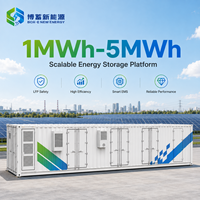Système de stockage d'énergie solaire et éolienne en conteneur BESS extérieur 1MWh-5MWh LiFePO4, refroidissement liquide, IP65, C5, EMS intelligent, réseau hybride, RS485