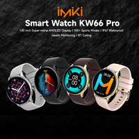 Nuovo Smartwatch IMIKI KW66pro con Display AMOLED da 1,43 Pollici, Chiamate BT, 100+ Modalità Sportive, IP68, Cassa in Metallo Elegante per Orologio Intelligente