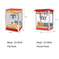 Machine à Popcorn Professionnelle avec Cuve de 8 Oz, 1400 W, Caramel, Mini Machine Automatique pour 50 Tasses par Lot, Style Cinéma