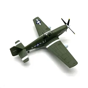 Modèle d'<span class=keywords><strong>avion</strong></span> de chasse P-51 Mustang de la Seconde Guerre mondiale à l'échelle 1/72, pour collection, cadeaux pour garçons. - Product Image 2