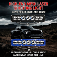 Phare de calandre à 6 LED, bicolore blanc-jaune, faisceau haut/bas, éclairage tout-terrain 12V 24V pour SUV