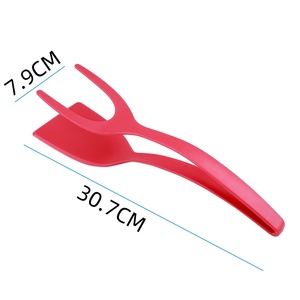 2 in 1 Nylon Grip Flip <b>Tongs</b> Egg Spatula <b>Tongs</b> Steak Spatula <b>Tongs</b> Clamp Pancake Fried Turners Kitchen Accessories - Product Image 6