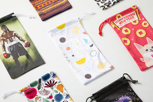 Anpassung Mikro faser Schmuck Uhr Brille Beutel Tasche zum Schutz der Ski brille - Product Image 3