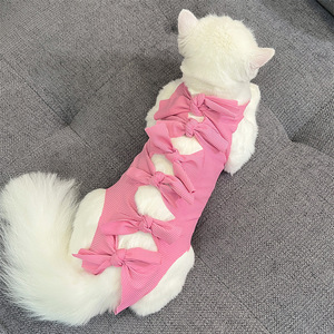 Pet Post-Operative Care <b>Clothes</b> Adjustable Tie-Closure Breathable Anti-Licking <b>Cat</b> Surgery Recovery Suit - Product Image 6