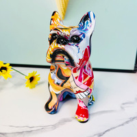 Produits les plus vendus 2024 pitbull statue figurine bureau à domicile salon bouledogue français décoration de la maison