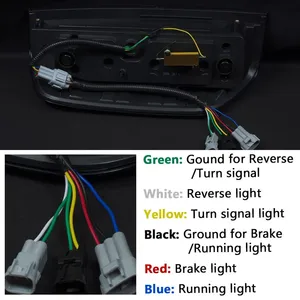 ไฟท้ายรถยนต์ TYPY สำหรับ <span class=keywords><strong>Nissan</strong></span> Navara D40 <span class=keywords><strong>Frontier</strong></span> ปี 2005-2015 อัพเกรดดัดแปลงเป็นไฟท้าย LED แบบไดนามิกพร้อมไฟเลี้ยวแบบ DRL อุปกรณ์ตกแต่งรถยนต์ - Product Image 4