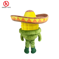 Kinqee Maßgeschneidertes Unisex Aufblasbares Cartoon-Charakter Spielplatz-Verkleidungs-Maskottchen-Kostüm für Erwachsene Mais-Kostüme