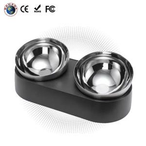 Toptan Özelleştirilmiş Paslanmaz Çelik Evcil Hayvan Mama Kabı Kedi Köpek Mama Tabağı Boyun Koruyucu Yüksek Kedi Mama Kabı - Product Image 1