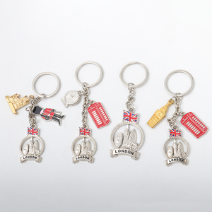 تصميم جديد حامل طباعة-حروف تذكارية بريطانية لندن-سلاسل مفاتيح تذكارية - Product Image 3