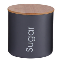Boîte de stockage de pâtes de cuisine, ml, en acier inoxydable, pour café, sucre, thé, biscuits, couvercle en bambou