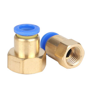 Raccord rapide en laiton Dde Dade Pneumatics avec écrou de blocage à filetage interne pour tuyau d'air destiné aux machines industrielles - Product Image 4