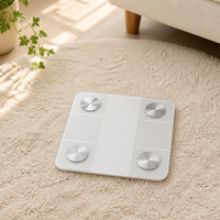 Balance connectée HUISHI à écran LCD, analyseur de graisse corporelle, capacité 180 kg, mesure intelligente du poids et de la graisse – Meilleures ventes