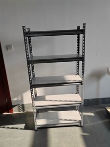 Étagères d'<span class=keywords><strong>angle</strong></span> en acier pour la maison, sol multicouche, noir, supermarché, entrepôt, présentoir, rangement, livres, organisateur - Product Image 6
