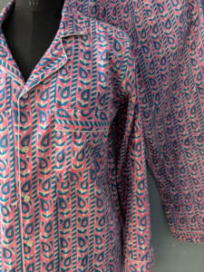 Ensemble de pyjama en coton tissé à la main, imprimé floral, léger, respirant, doux, toutes saisons, cadeaux pour elle - Product Image 3