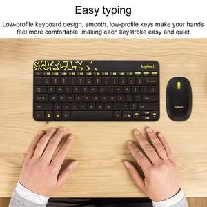 Clavier et souris sans fil Logitech Mk240, design compact, pour ordinateur portable, usage domestique ou professionnel. - Product Image 6